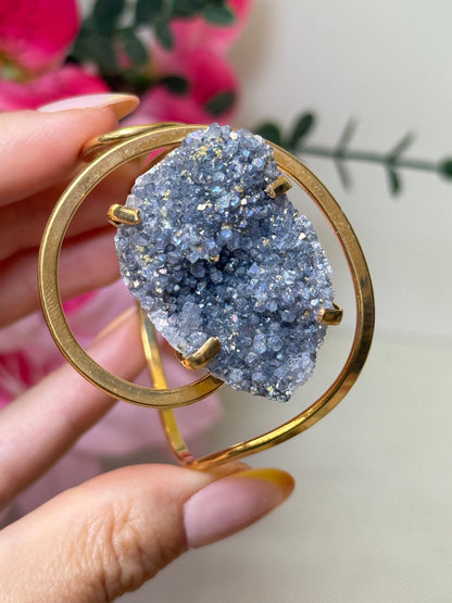 Amethyst Cluster Bangle