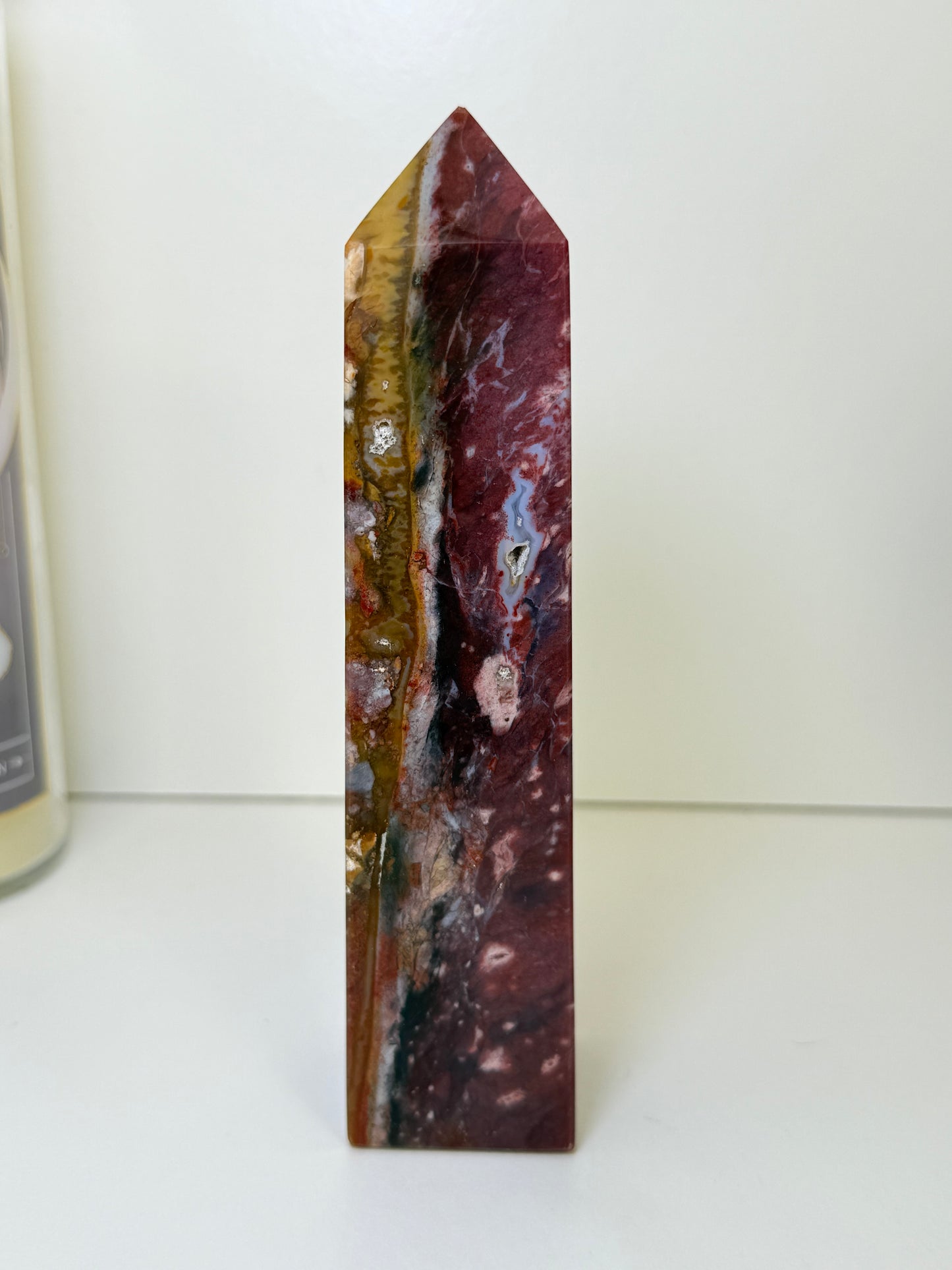 Purple Chalcedony & Jasper Tower (Indonesia)