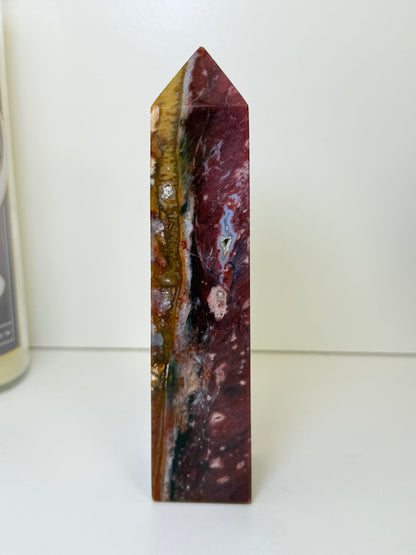 Purple Chalcedony & Jasper Tower (Indonesia)