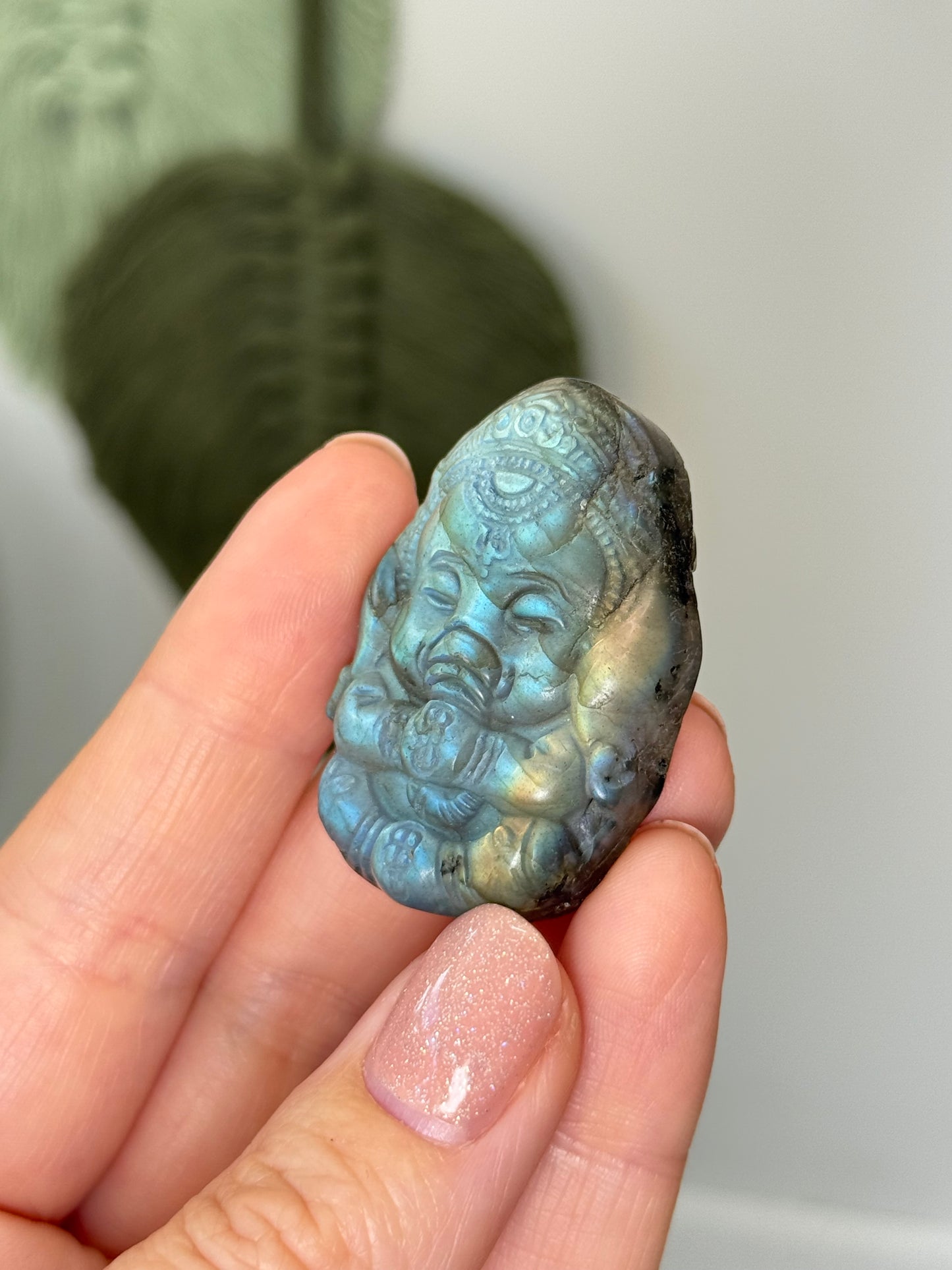 Labradorite Baby Ganesha