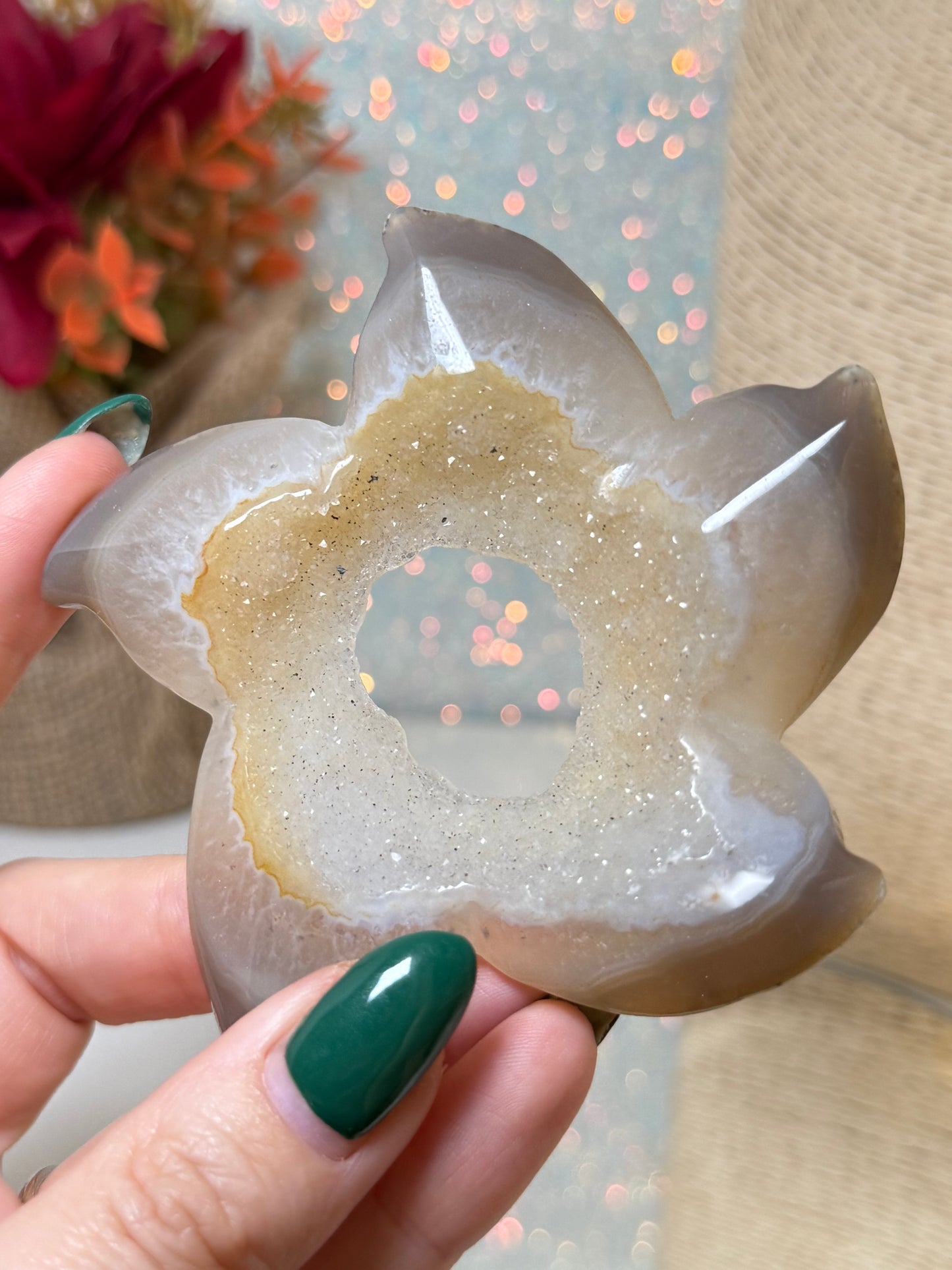 Druzy Agate Starfish