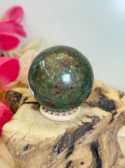 Ruby In Fuschite Sphere
