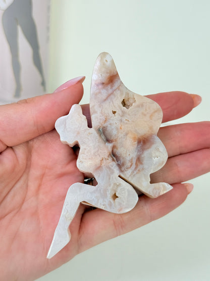Pink Plume Agate Fairy