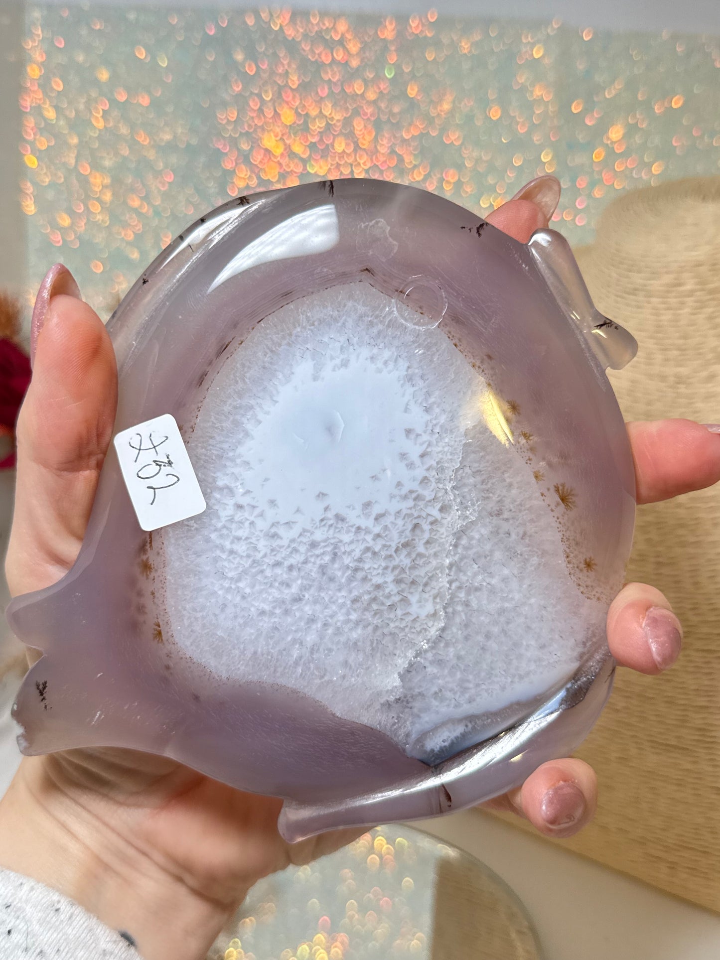 Druzy Agate Fish