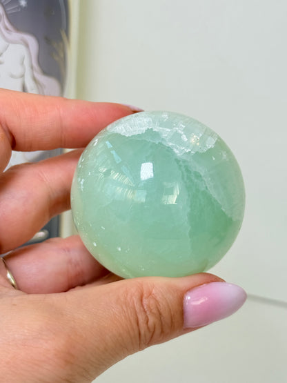 Pistachio Calcite Sphere