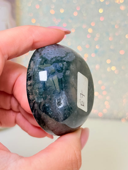 Mini Moss Agate Bowl (E)