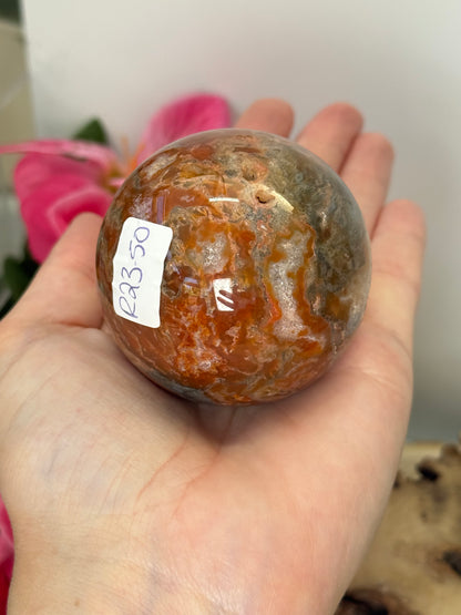 Red Moss Agate Sphere