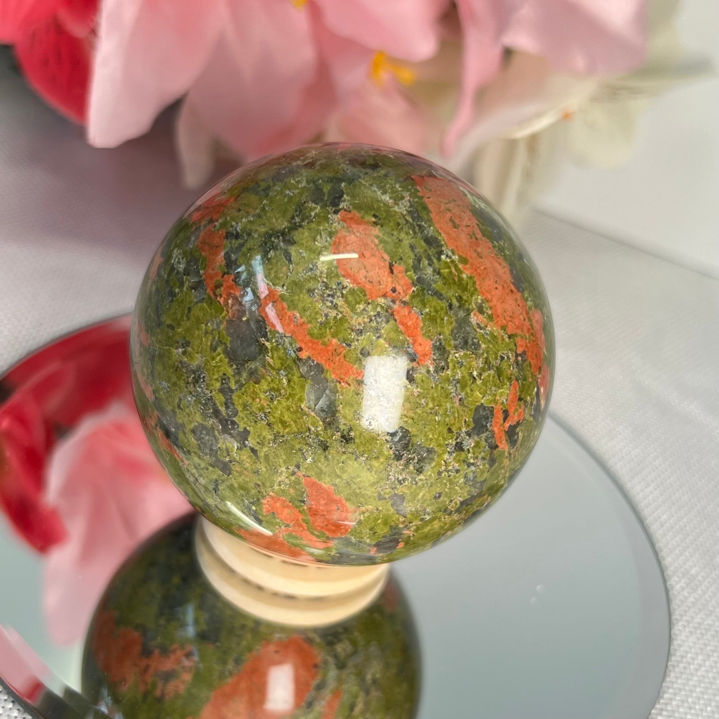 Large Unakite Sphere