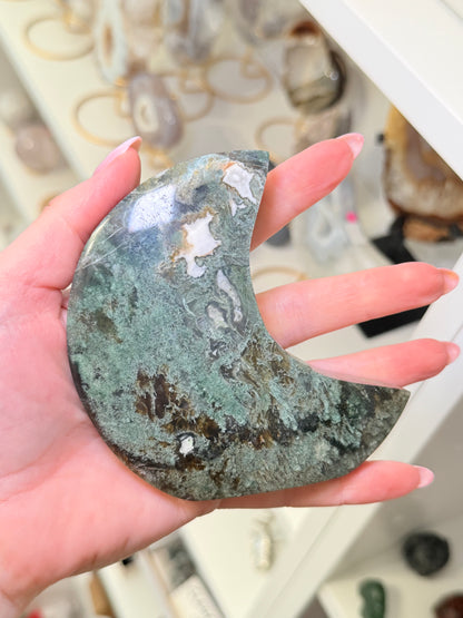 Moss Agate Moon