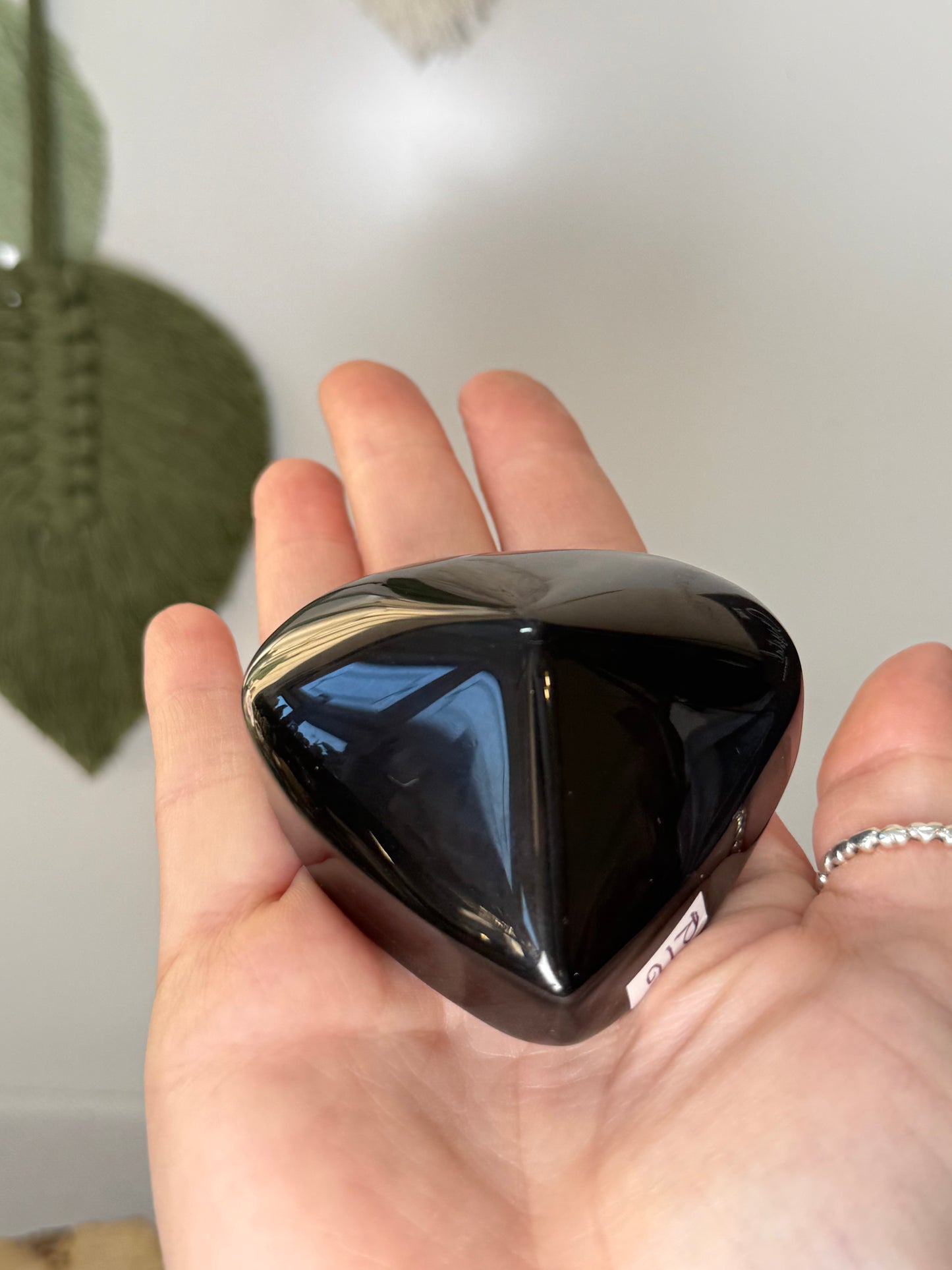 Rainbow Obsidian Heart