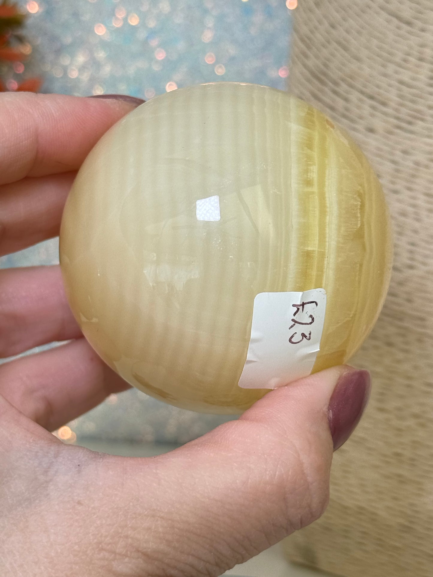 Fingerprint Calcite Sphere
