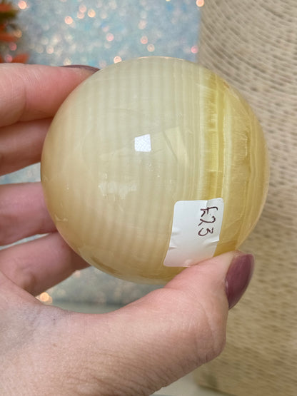 Fingerprint Calcite Sphere