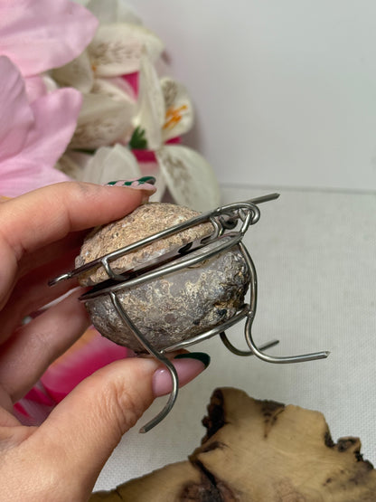 Agate Geode Ring Box