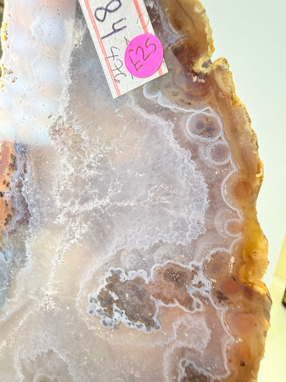 Brazilian Agate Slice On Stand