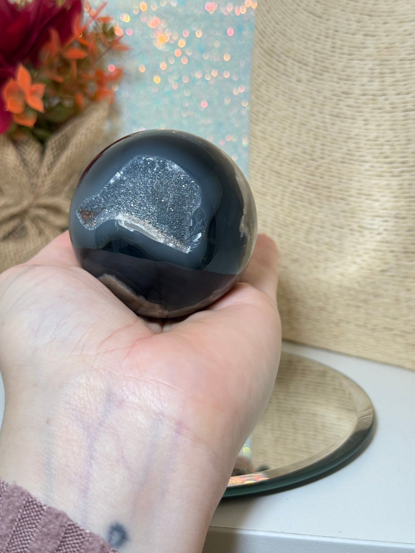 Volcano Agate Sphere