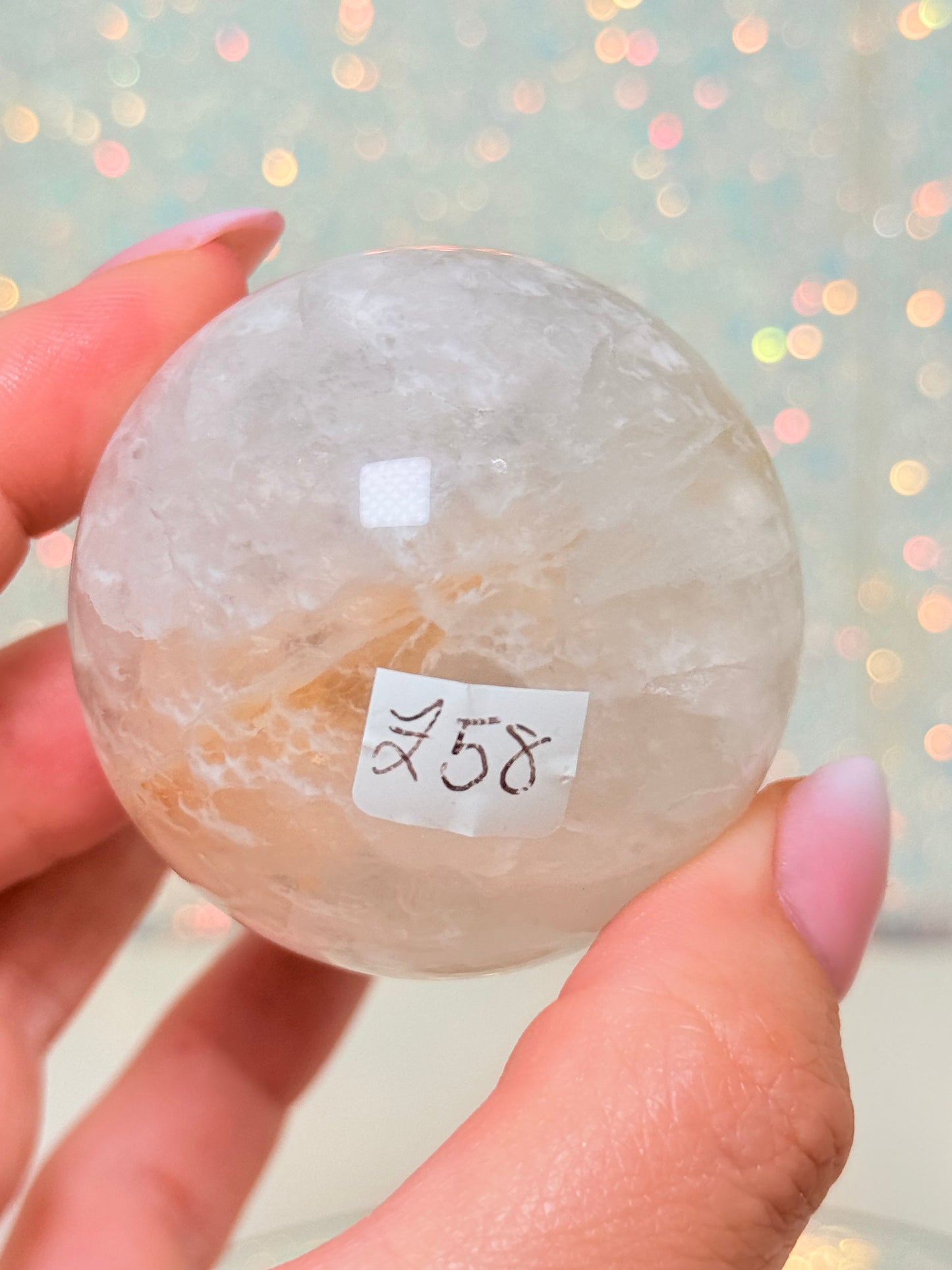 Fluorite Sphere With Pyrite