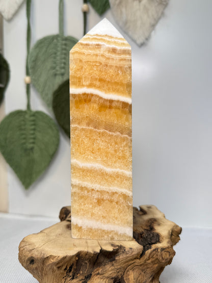 Large Yellow Calcite Tower