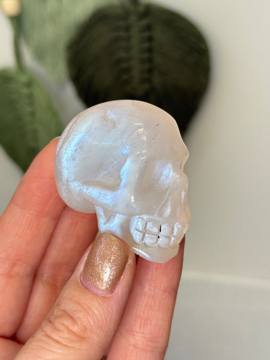 High Quality Moonstone Skull
