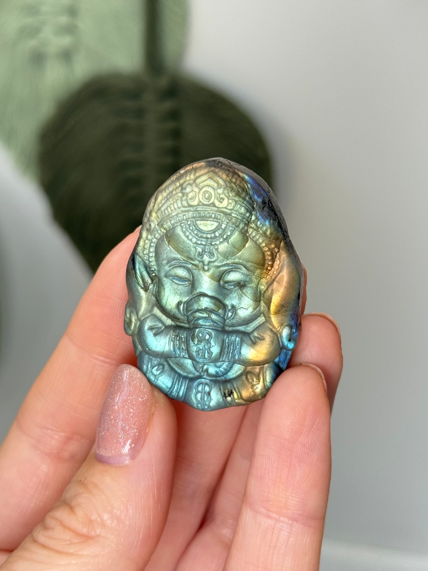 Labradorite Baby Ganesha