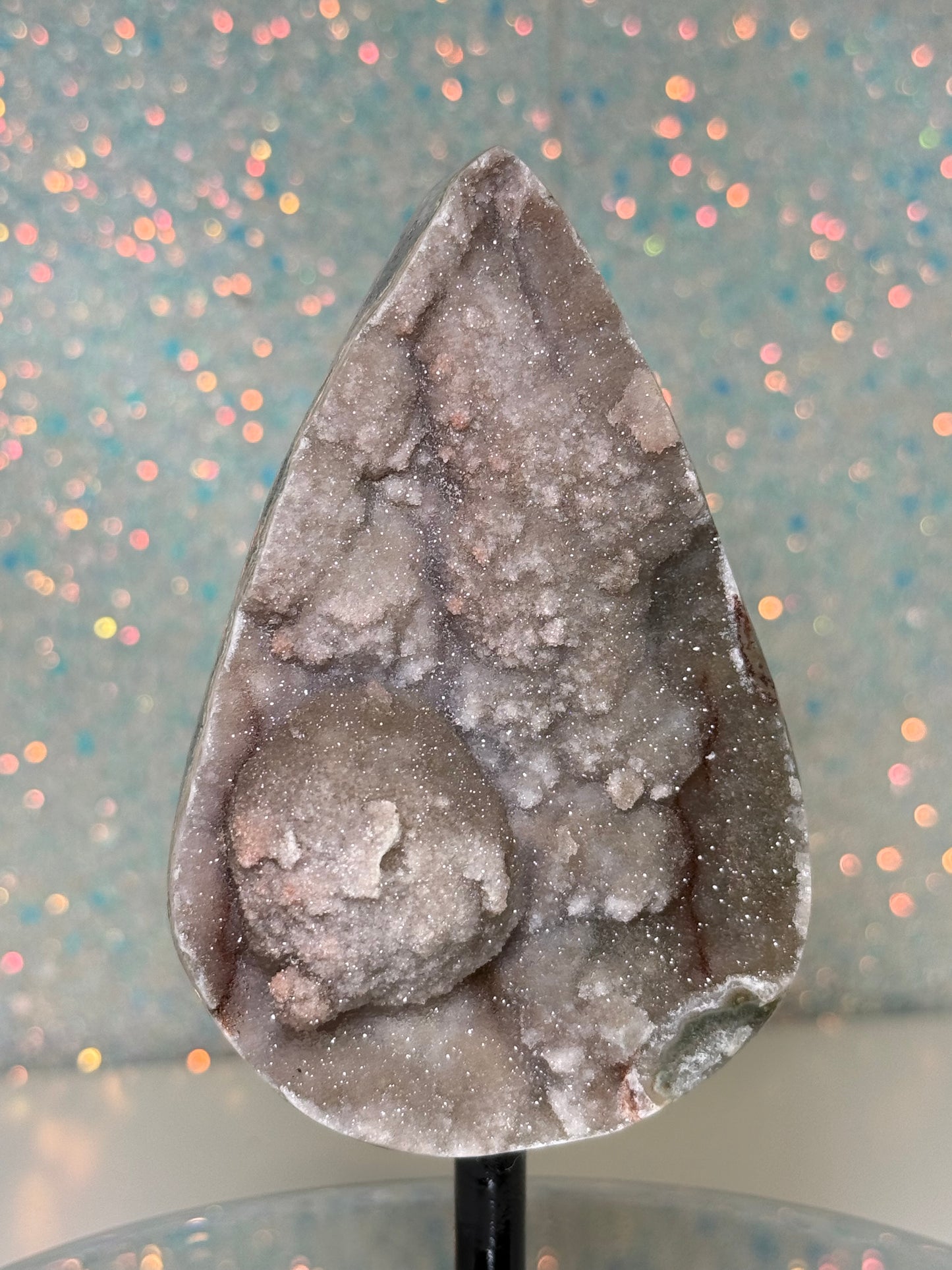 Green Sugar Amethyst Tear Drop