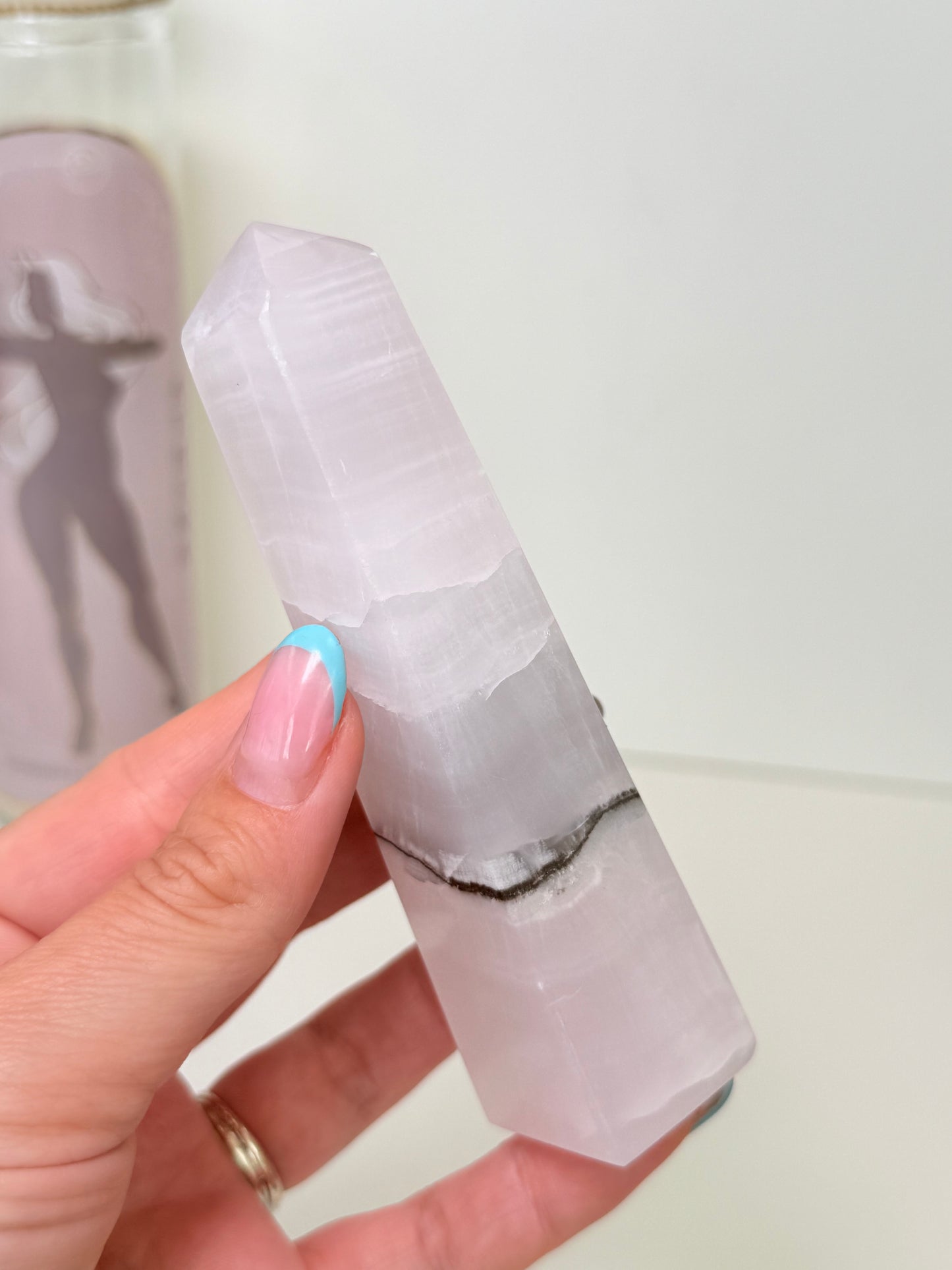 Smoky Mangano Calcite Tower