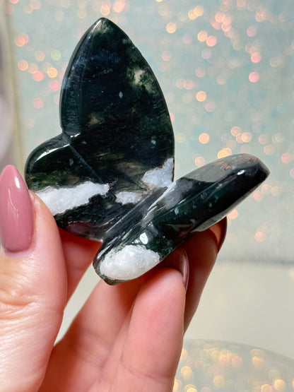 Moss Agate Butterfly