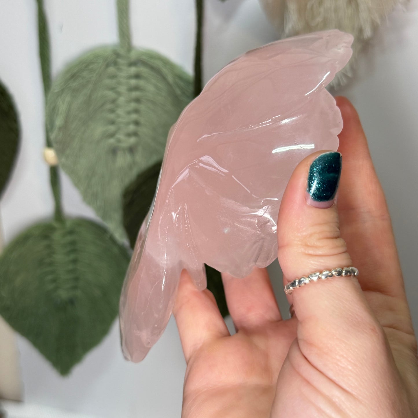 Large Rose Quartz Flower