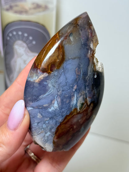 Indonesian Purple Chalcedony & Jasper Freeform