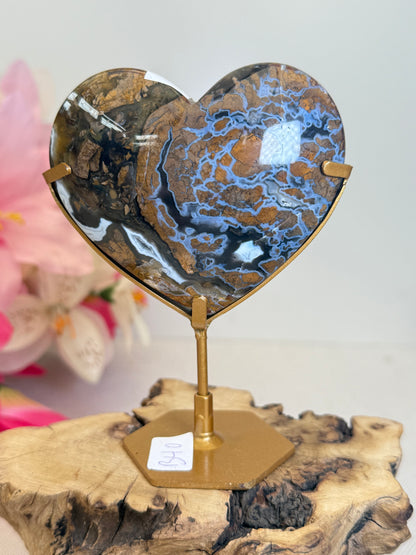 Brecciated Jasper Heart (Indonesia)