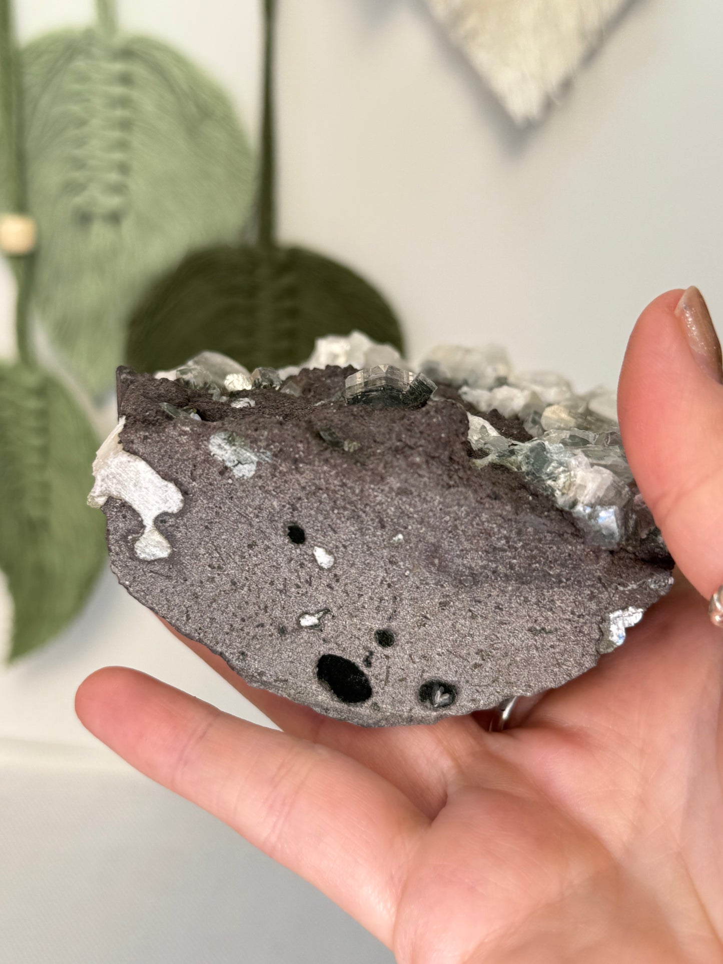 Large Part Green Apophyllite With Stilbite
