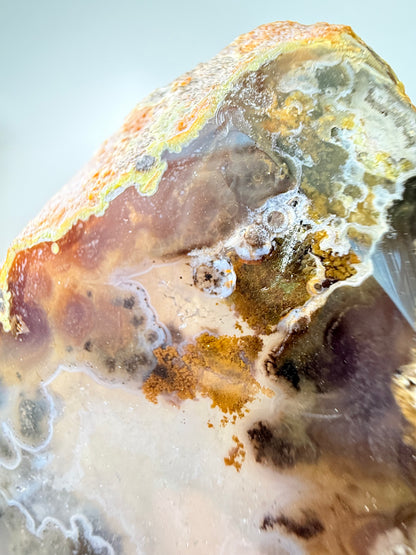 Brazilian Agate Slice On Stand