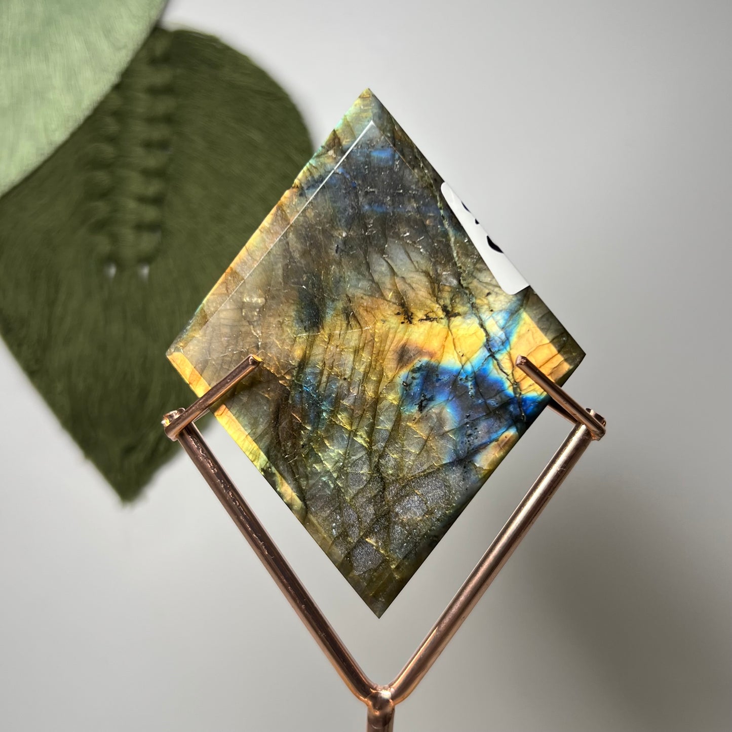 Labradorite Rhombus With Stand