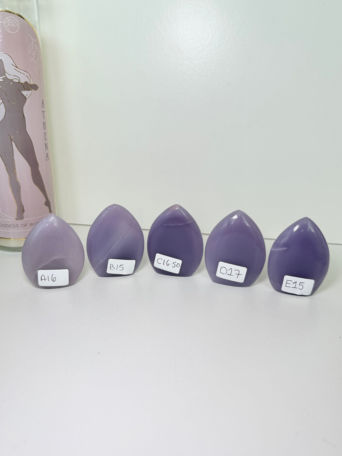 Yttrium (Lavender) Fluorite Flames