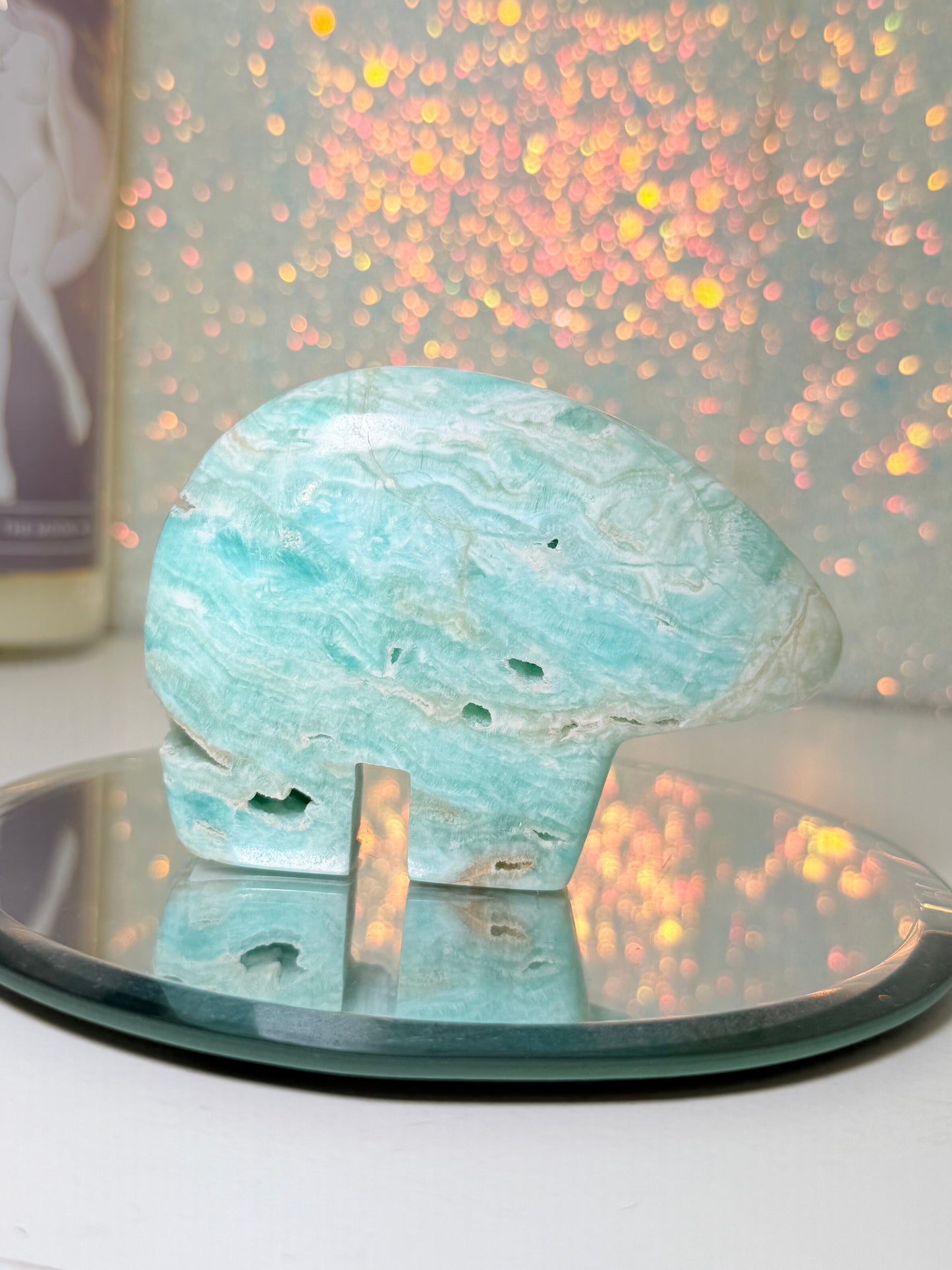 Caribbean Calcite Zuni Bear