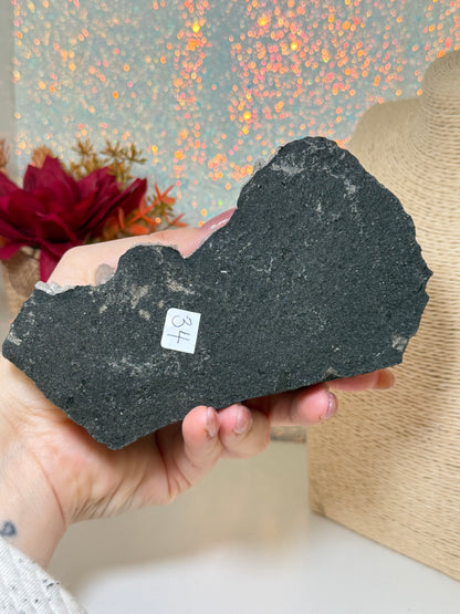 Black Chalcedony With Apophyllite