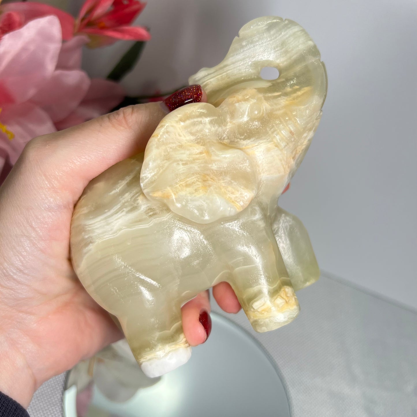 Afghan Jade Large Elephant