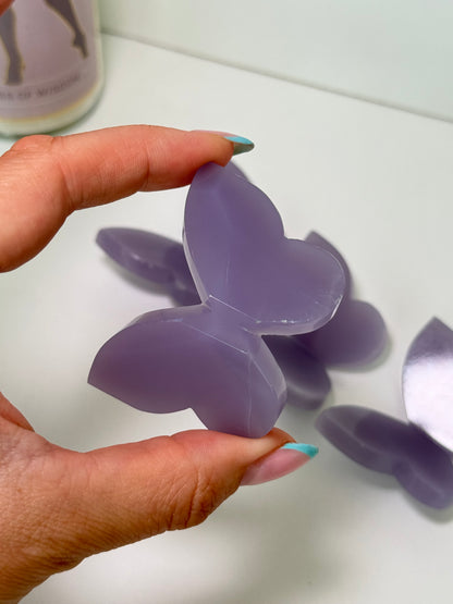 Yttrium (Lavender) Fluorite 3D Butterflies