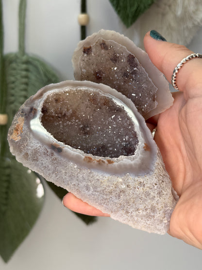 Agate Geode Ring/Trinket Box