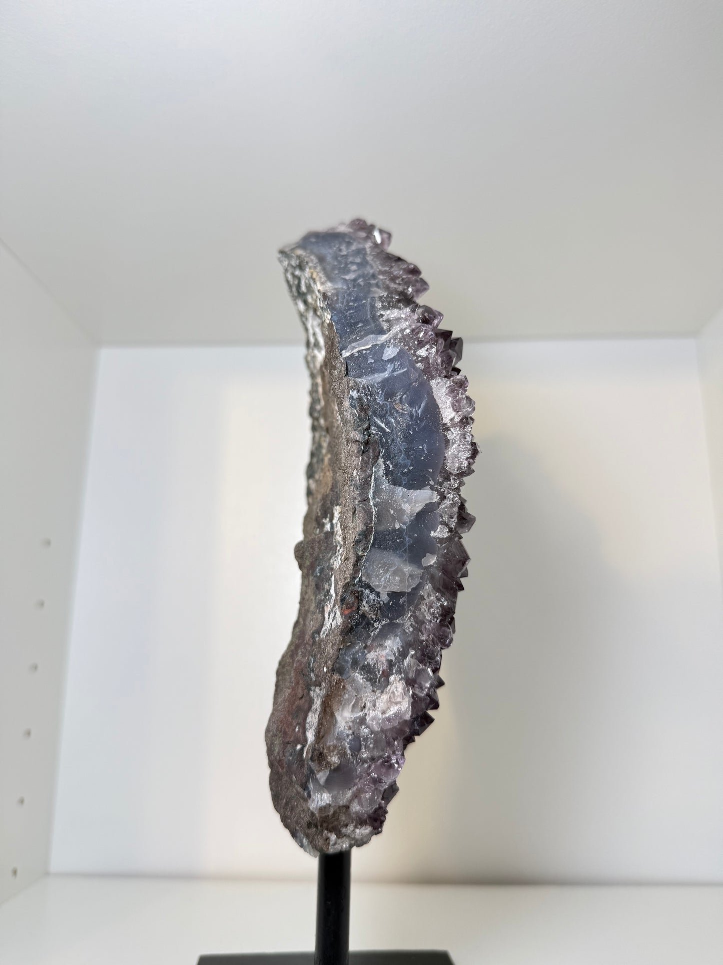 Large Amethyst Cluster On Stand