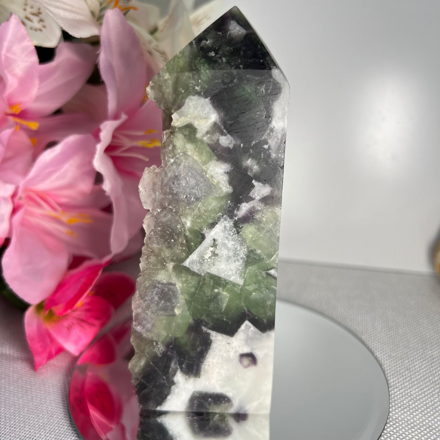 Part Raw Fluorite Tower