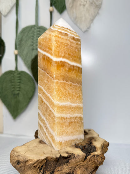 Large Yellow Calcite Tower