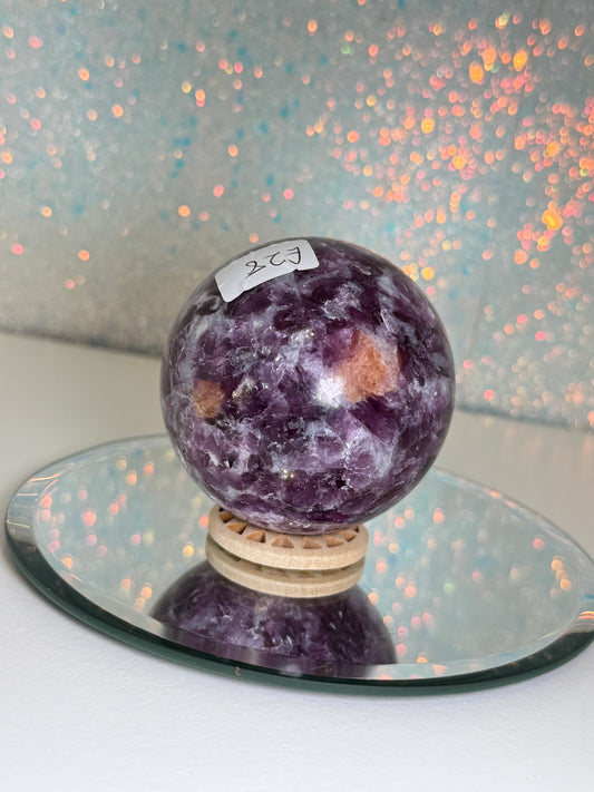 Lepidolite Sphere