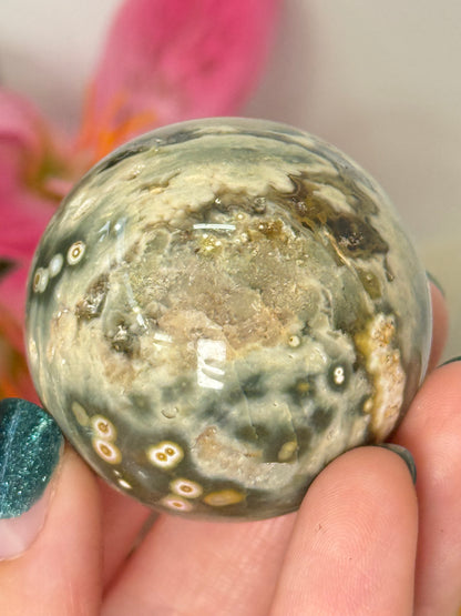 8th Vein Ocean Jasper Sphere