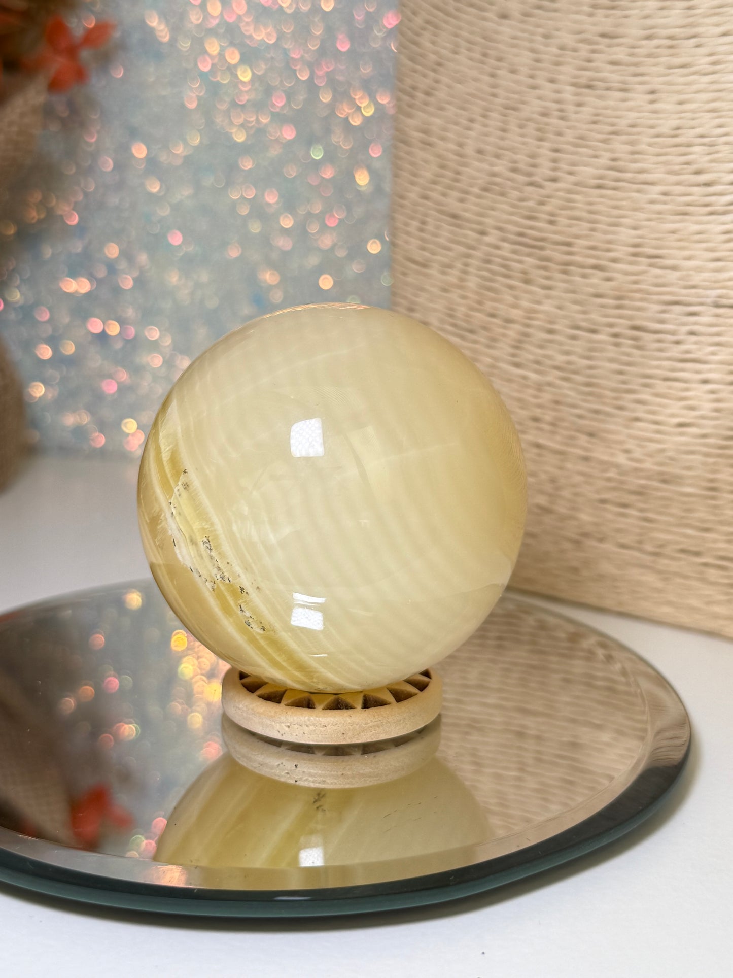 Fingerprint Calcite Sphere