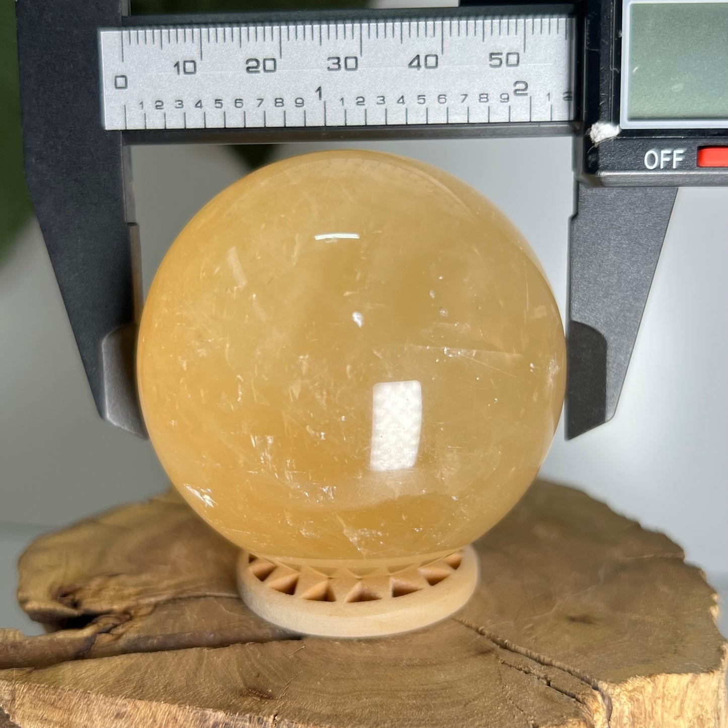 Honey Calcite Sphere