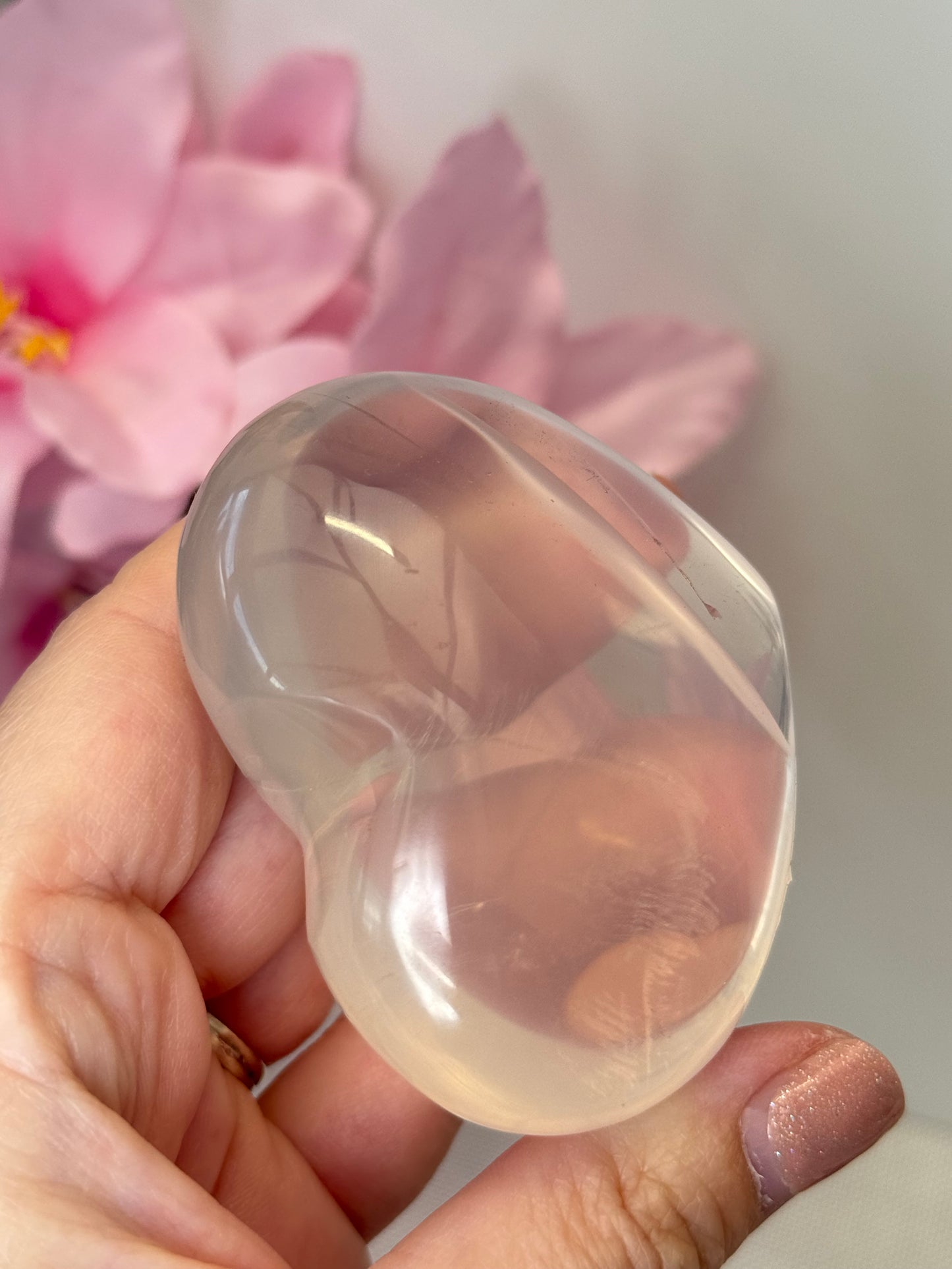 Jelly Rose Quartz Heart