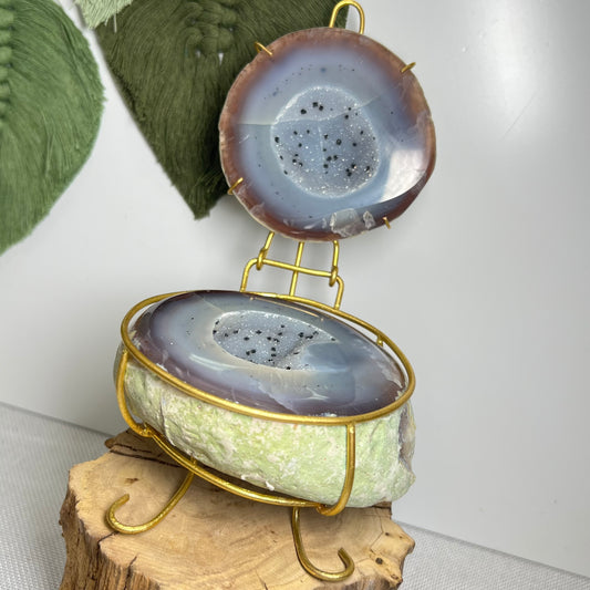 Agate Geode Ring Box