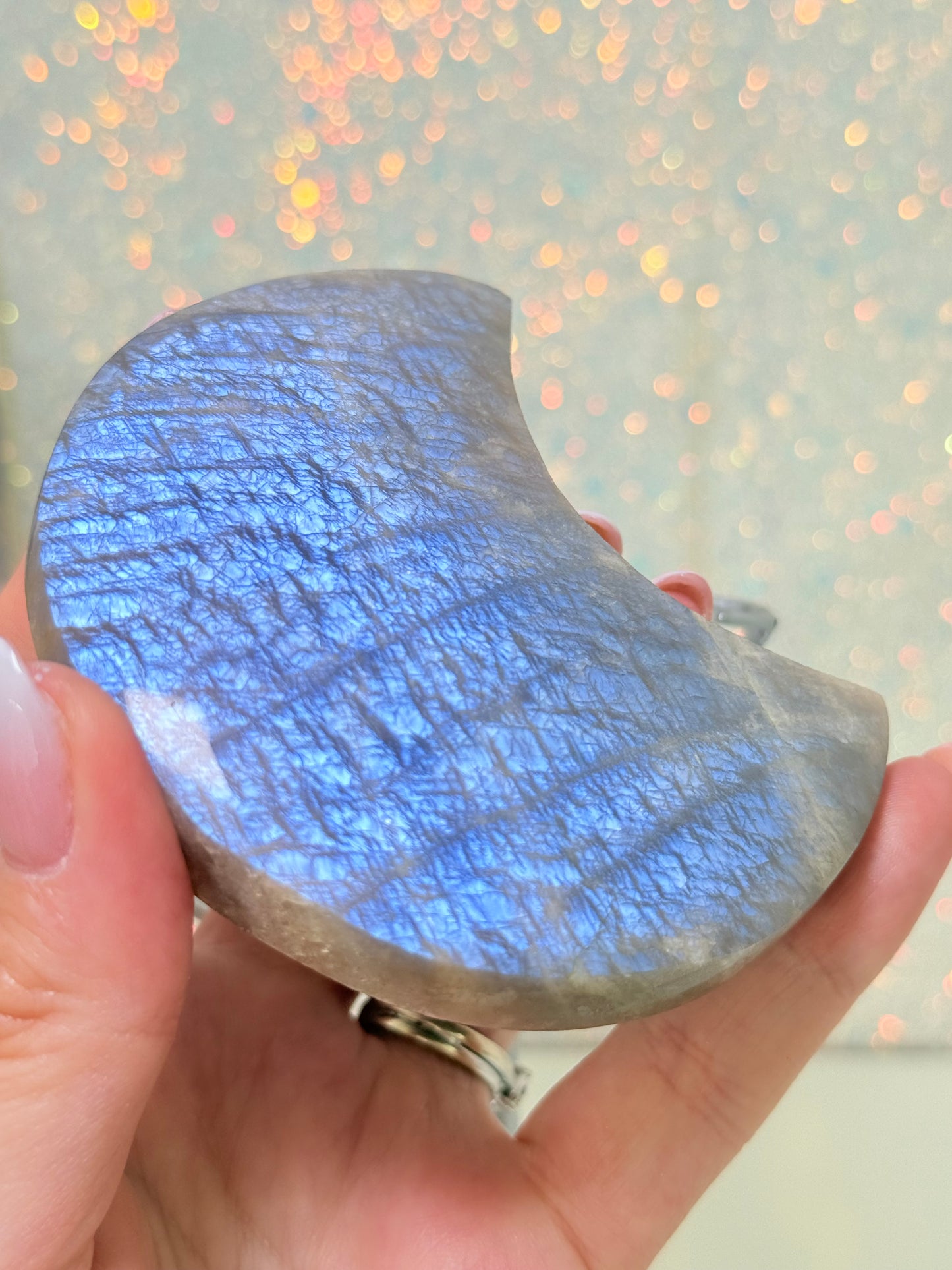 Moonstone Moon On Stand