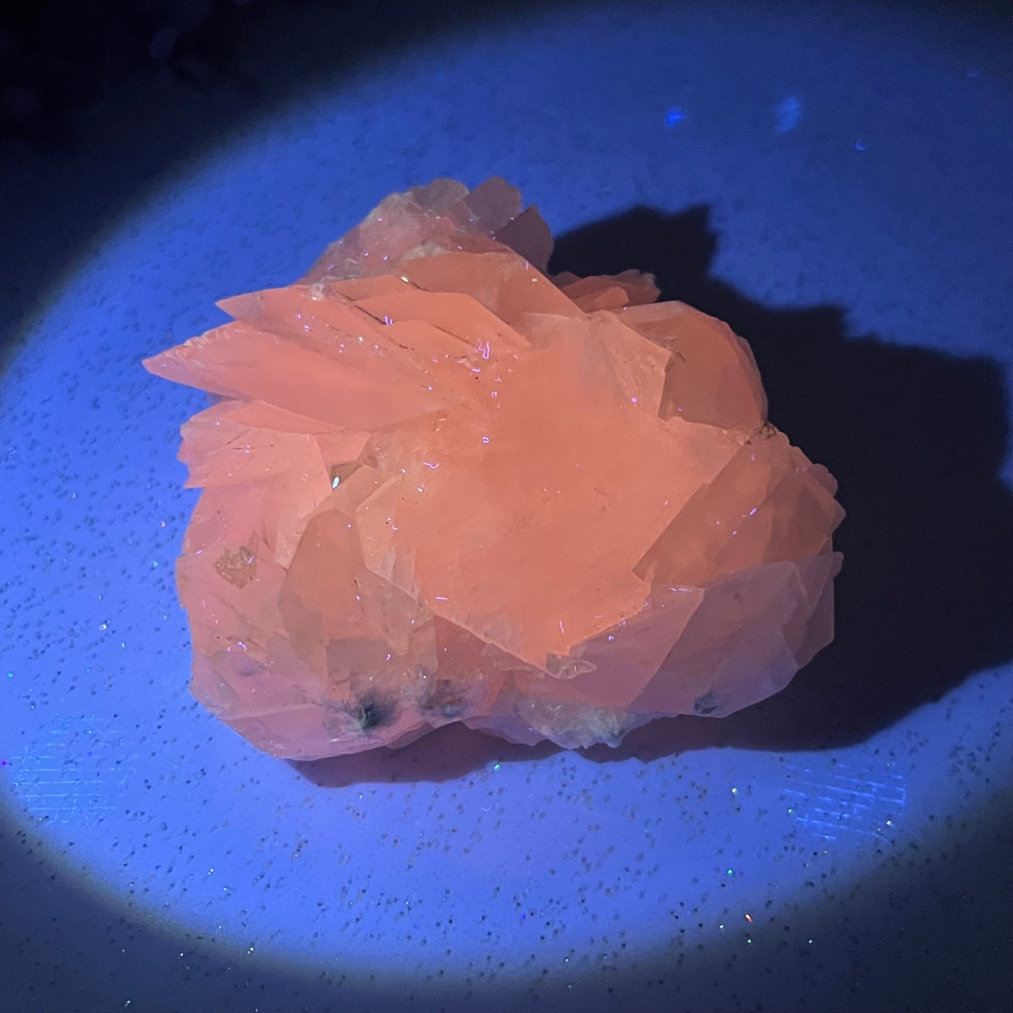 Large Raw Petal Calcite Specimen (UV Reactive)