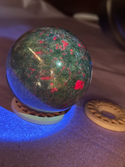 Ruby In Fuschite Sphere